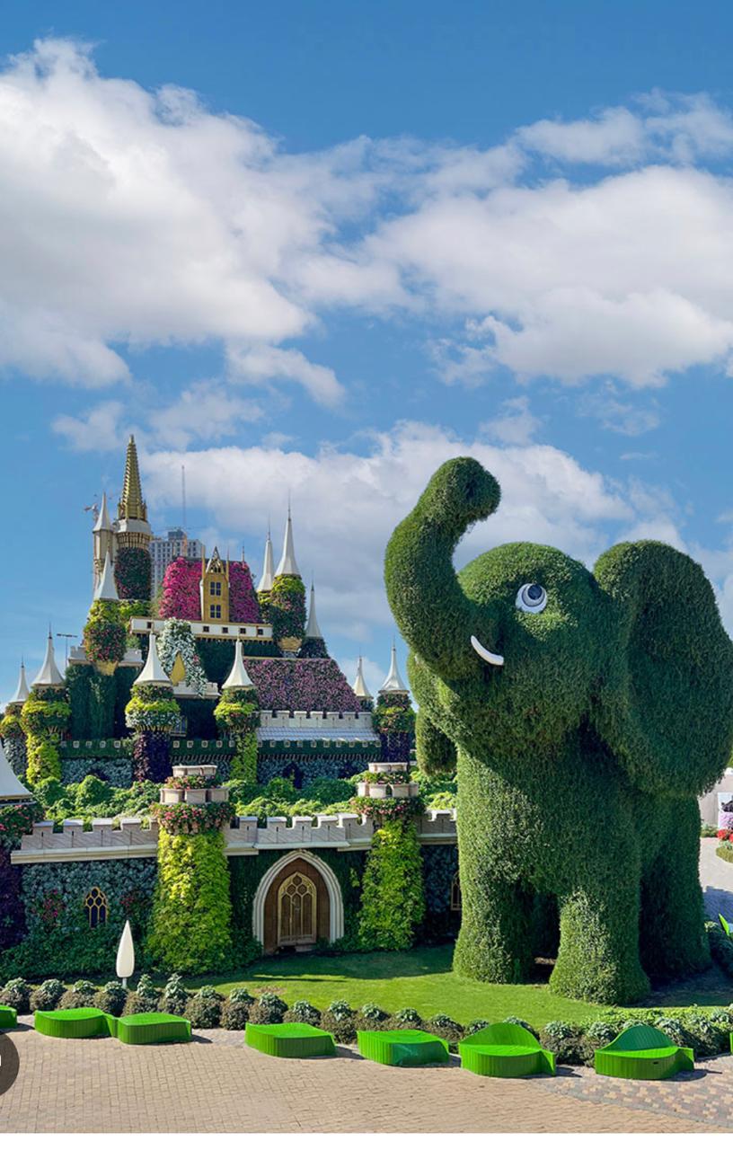 Dubai Miracle Garden floral displays